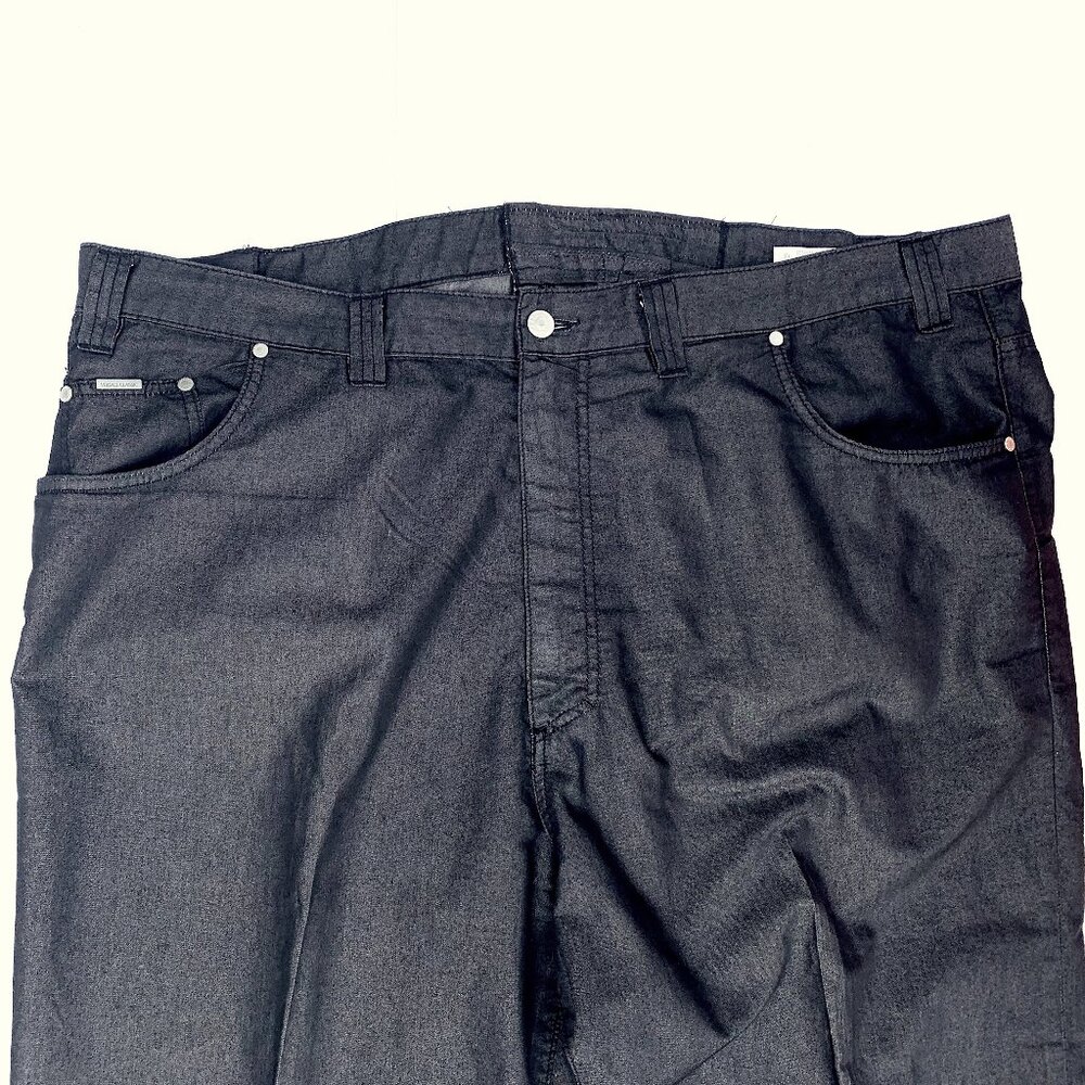 Vintage Versace Classic Men’s Cotton Blend Pants Black, Made in Italy Size 44
